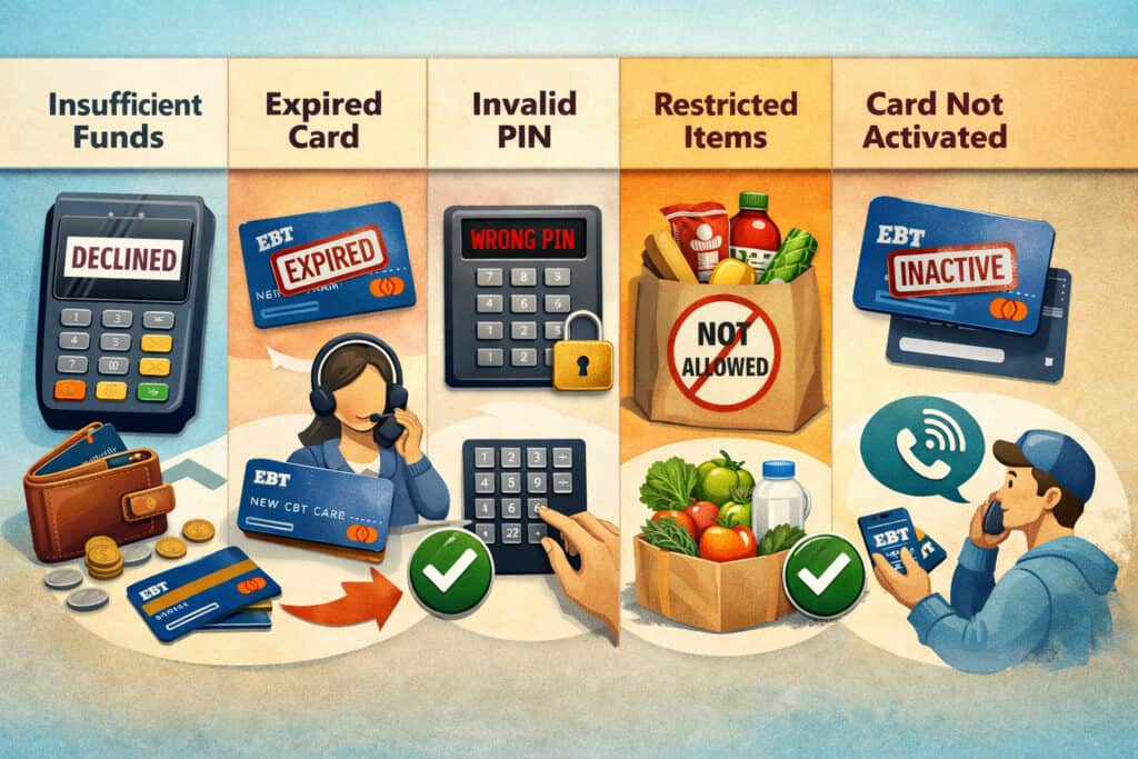 Most common reasons your EBT card is declined (and the fix for each)